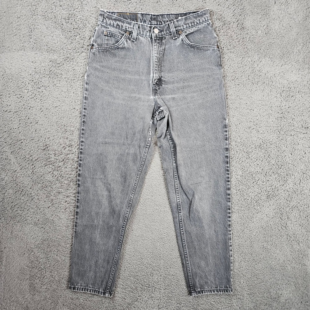 Vintage Levis 550 Orange Tab Gray Acid Wash Jeans Relaxed Tapered 29x27 90s